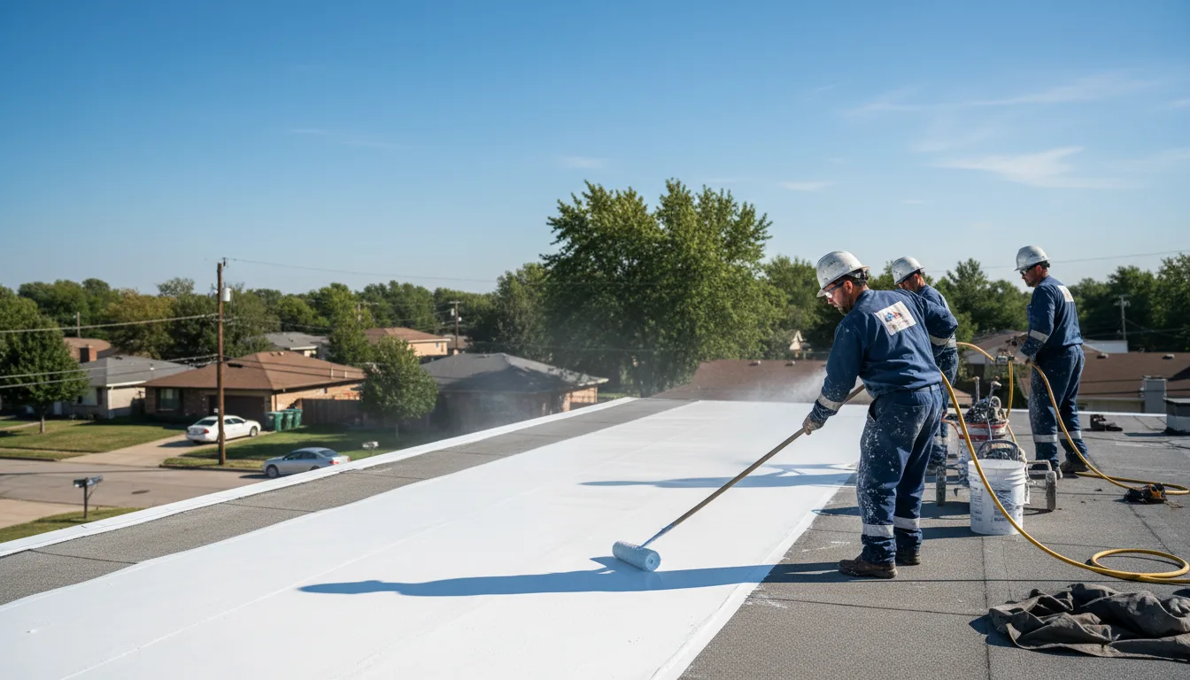Commercial roof coating in Haven, KS near me